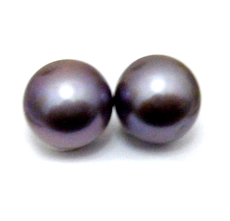 Violet Purple Natural Colour Undrilled Round Pair
